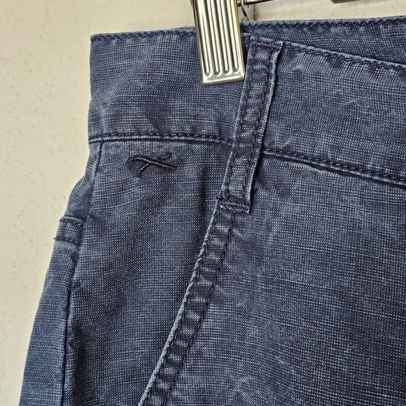 Brax Feel Good Maine Wide Leg Pants Womens 32 Wide Leg Blue Chambray Denim - Picture 4 of 11